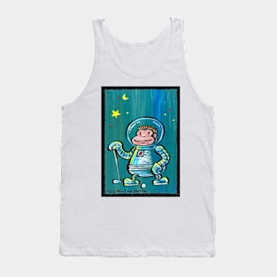 Space Ape Golfer 007 Tank Top